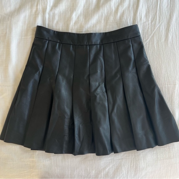 Aritzia Skirts Aritzia Leather Skirt Poshmark